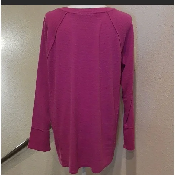 Wildfox Haley Brushed Magenta Purple Barbie Pink Y2K M V-Neck EUC Shirt Top - Picture 8 of 17